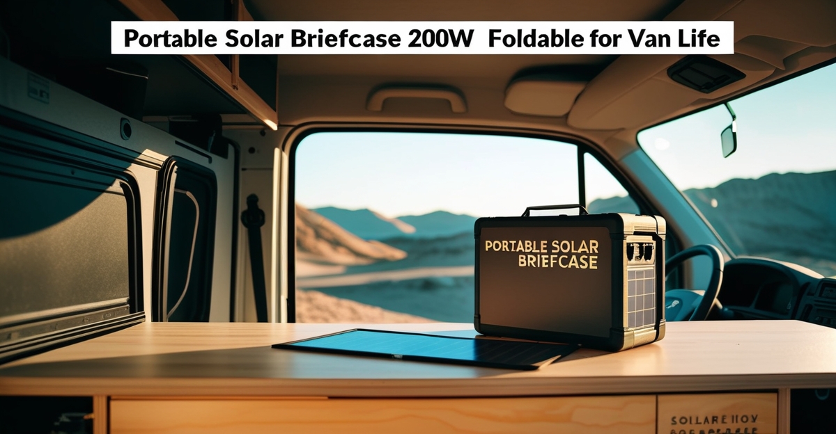 Best Portable Solar Briefcase 200W Foldable for Van Life…