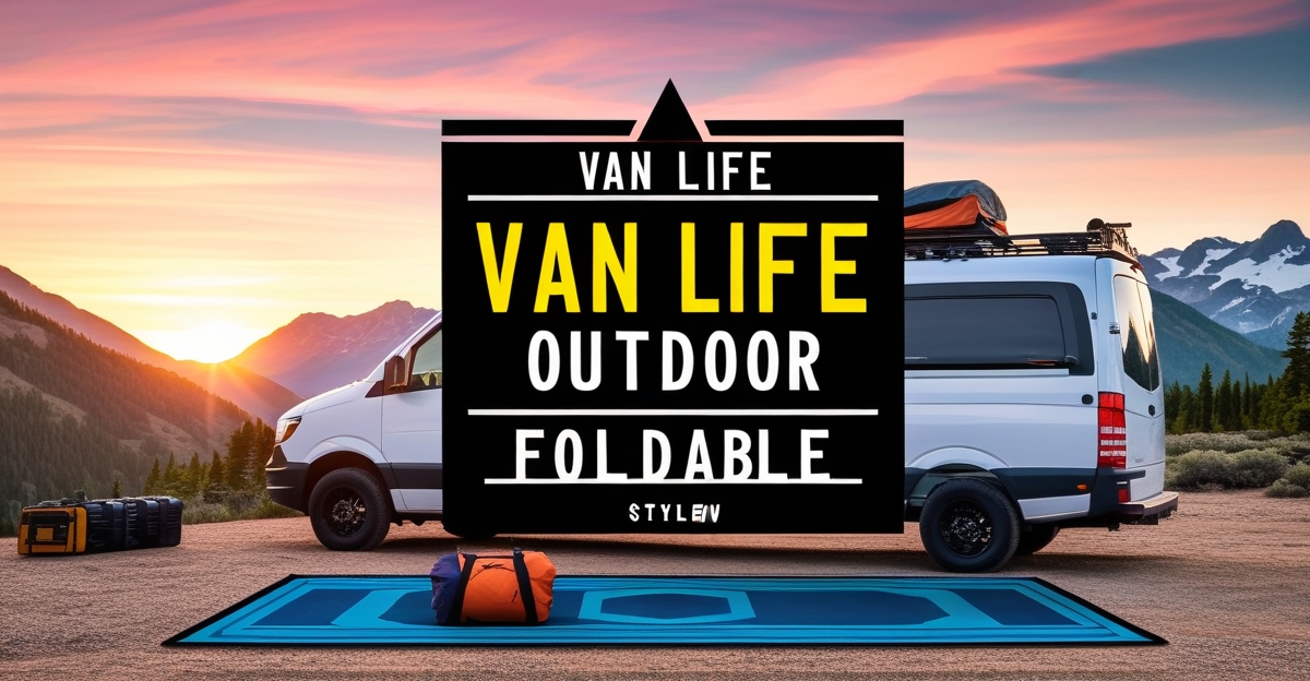 Van Life Outdoor Rug Foldable