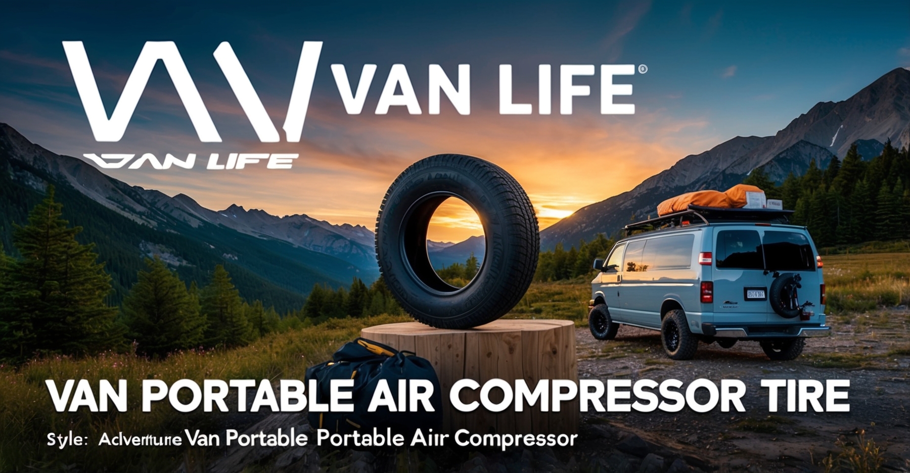 Van Portable Air Compressor Tire