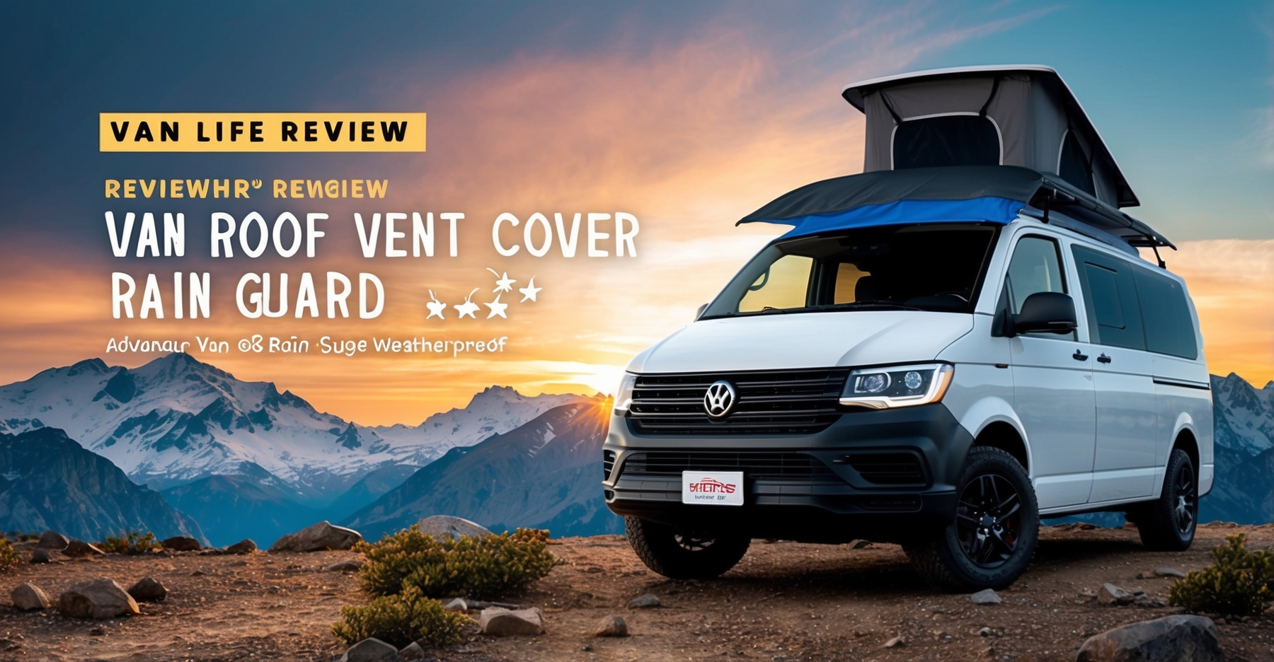 Van Roof Vent Cover Rain Guard Weatherproof