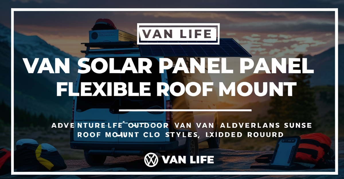 Van Solar Panel Flexible Roof Mount