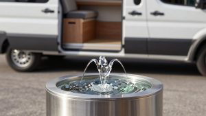 Best Modern Glass and Metal Indoor Floor Fountains